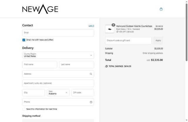 NewAge Products checkout page showing NewAge Products discount code box | Screenshot taken by SimplyCodes community member on Jun 26, 2025