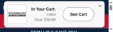 New England Revolution coupon verification screenshot