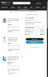 MLSFREE50 coupon verification screenshot