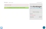 New Harbinger coupon verification screenshot