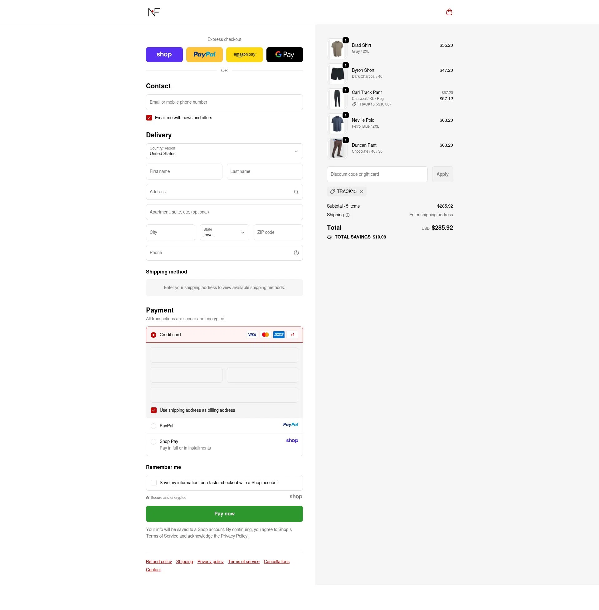 Newton's First checkout page showing Newton's First promo code box | Screenshot taken by SimplyCodes community member on Oct 13, 2025