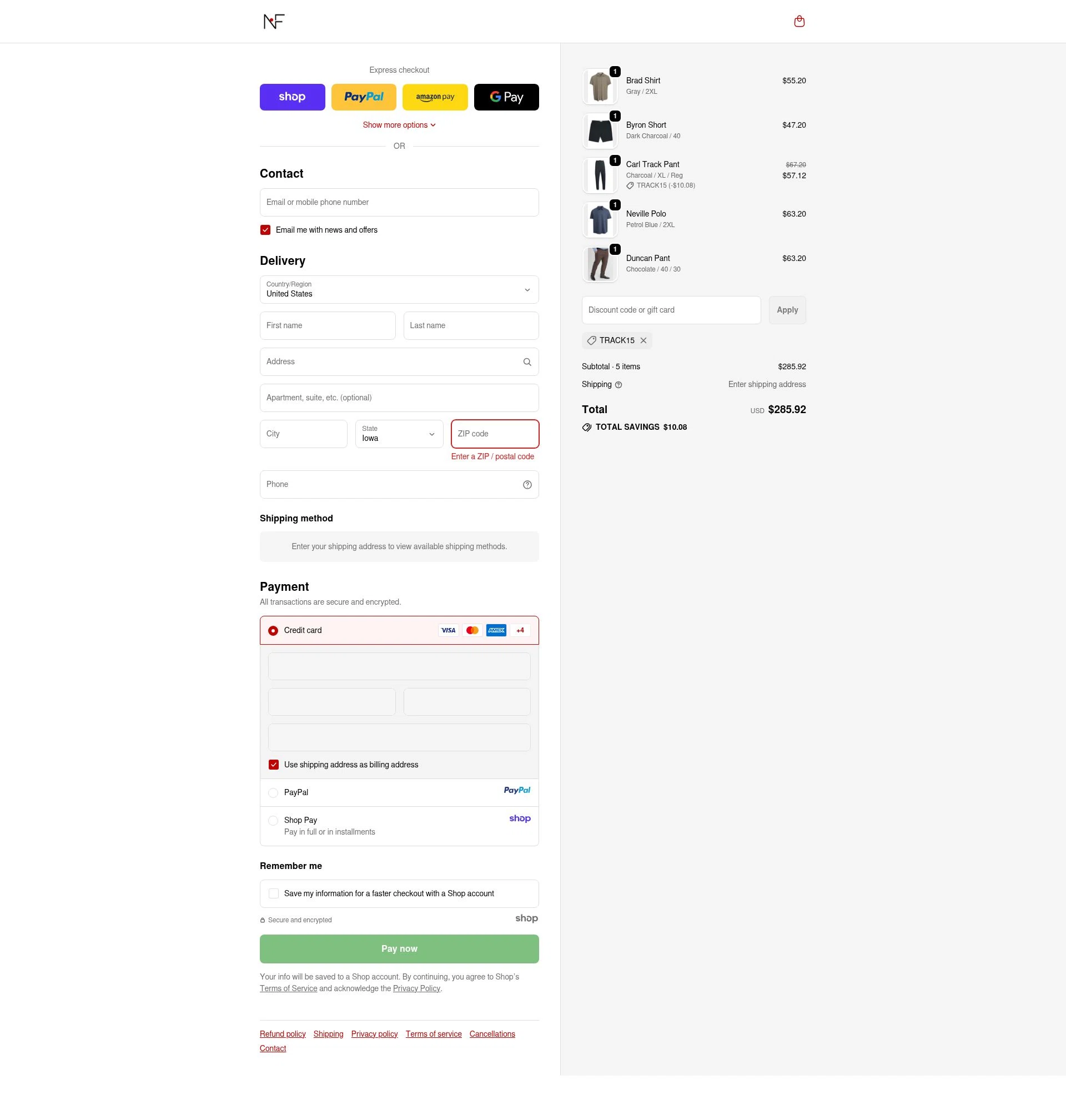 Newton's First checkout page showing Newton's First promo code box | Screenshot taken by SimplyCodes community member on Sep 23, 2025