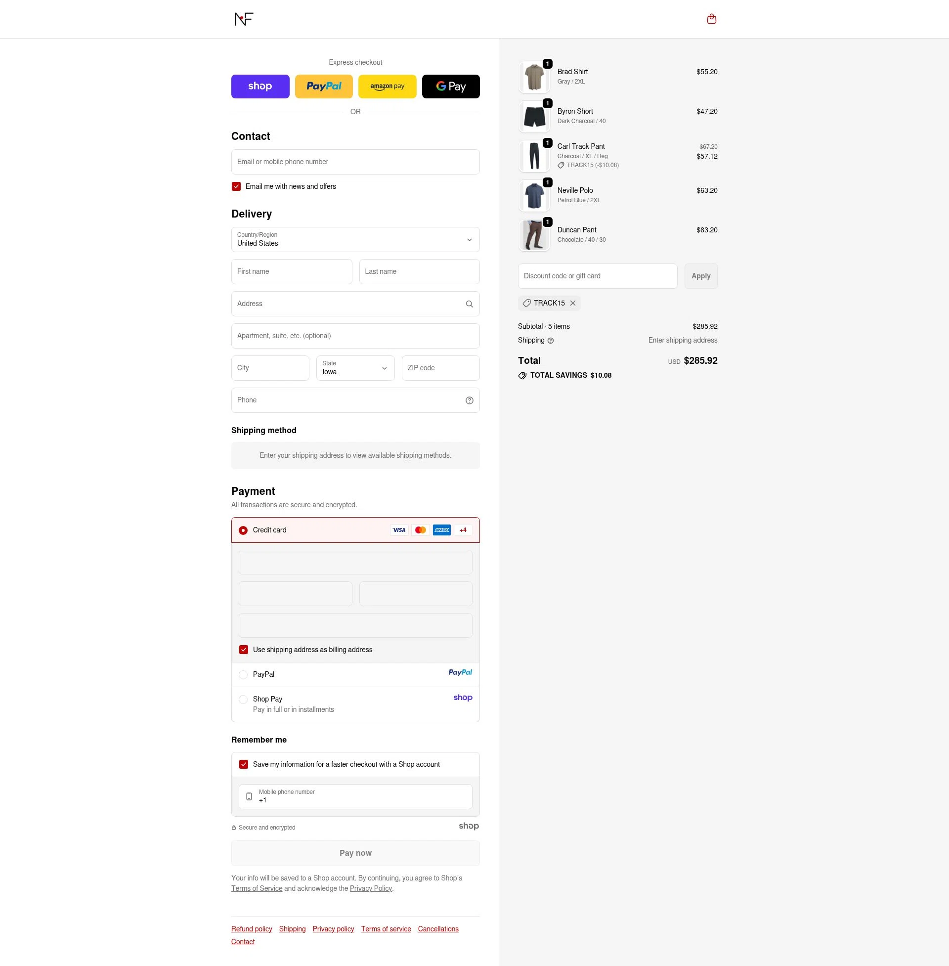 Newton's First checkout page showing Newton's First promo code box | Screenshot taken by SimplyCodes community member on Oct 1, 2025