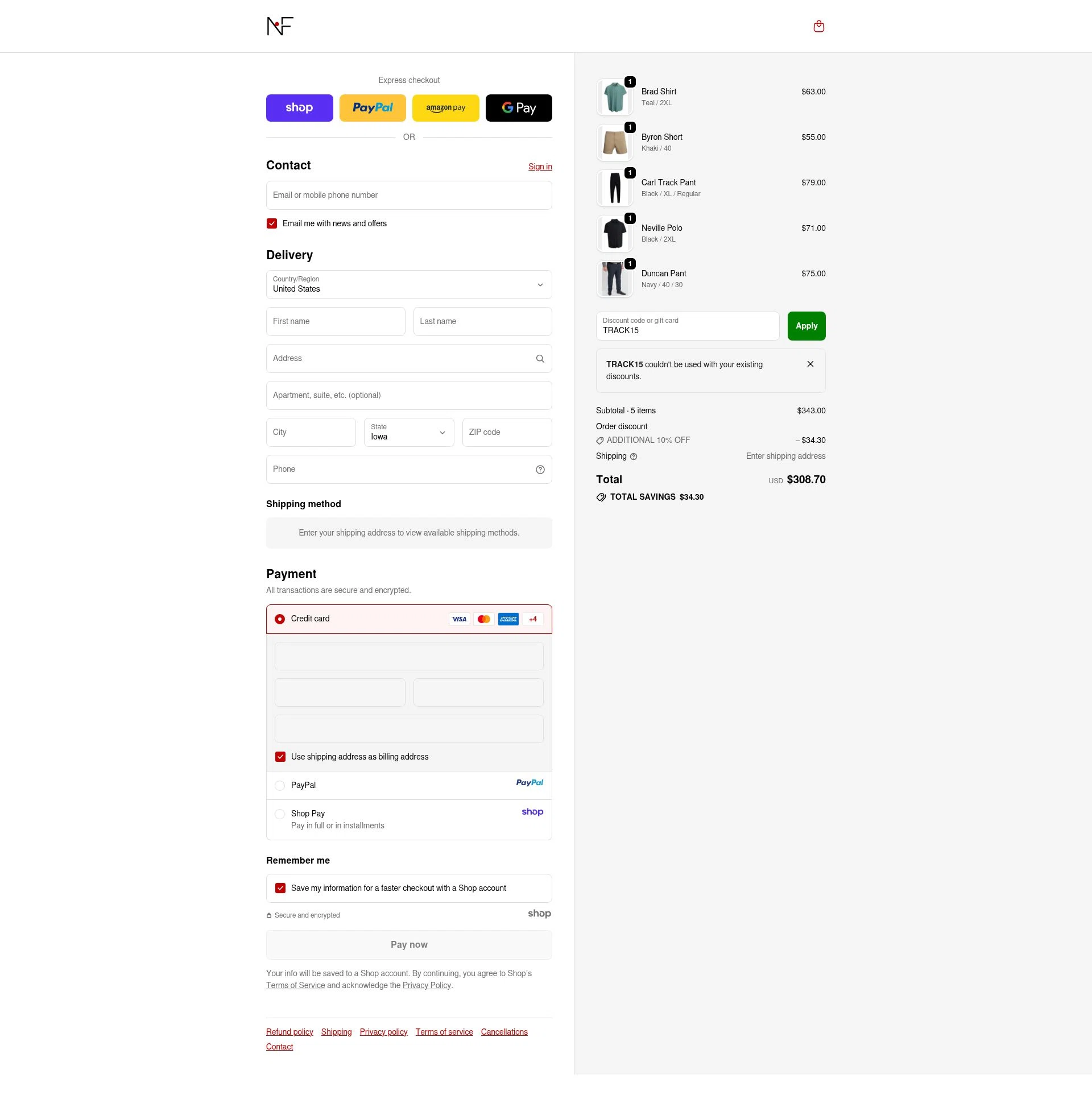 Newton's First checkout page showing Newton's First promo code box | Screenshot taken by SimplyCodes community member on Oct 29, 2025