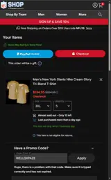 WELLSXPAZE coupon verification screenshot