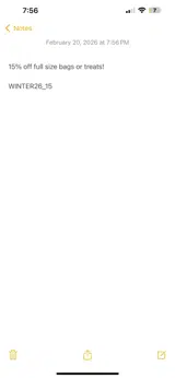 WINTER26_15 coupon verification screenshot