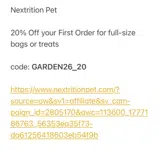 GARDEN26_20 coupon verification screenshot