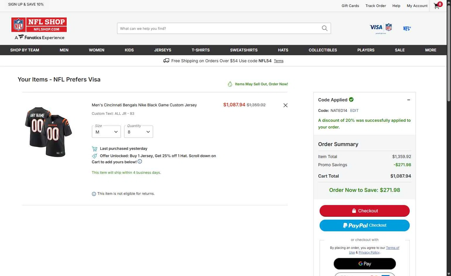 NFLShop.com Promo Codes - 35% Off (16 Verified) Feb 2026