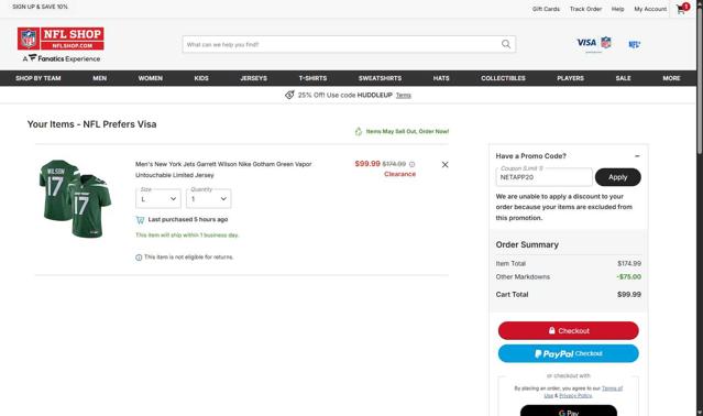 NFLShop.com Promo Codes - 35% Off (Verified) Oct 2025