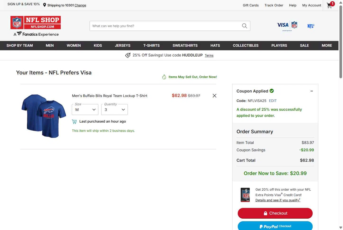 NFLShop.com Promo Codes - 35% Off (Verified) Oct 2025