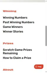 NH Lottery coupon verification screenshot