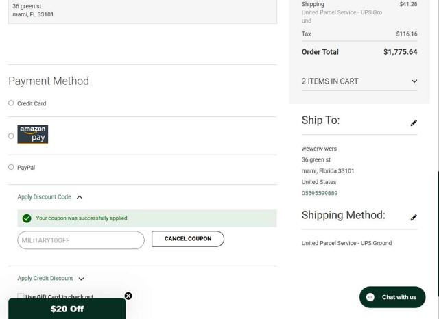 Nick's Handmade Boots checkout page showing Nick's Handmade Boots coupon code box | Screenshot taken by SimplyCodes community member on Jul 28, 2025