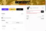 NIGHTSHIFT coupon verification screenshot