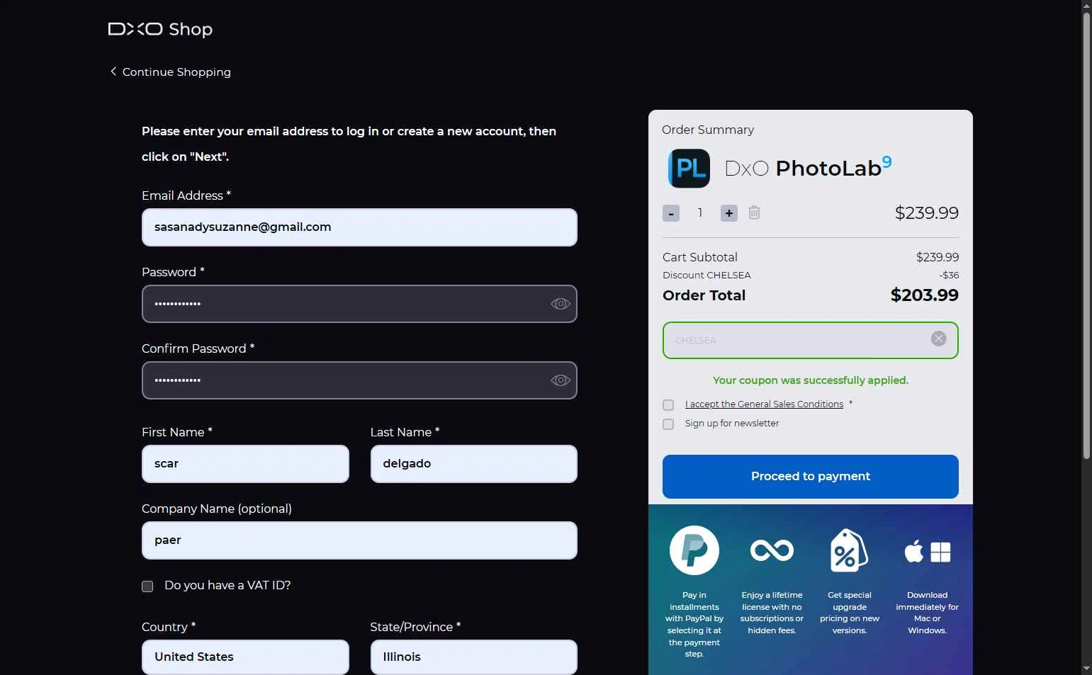Nik Collection checkout page showing Nik Collection promo code box | Screenshot taken by SimplyCodes community member on Feb 1, 2026