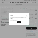 Nike Factory Store coupon verification screenshot