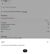 Nike Factory Store coupon verification screenshot
