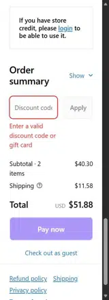 Nikol Beauty coupon verification screenshot