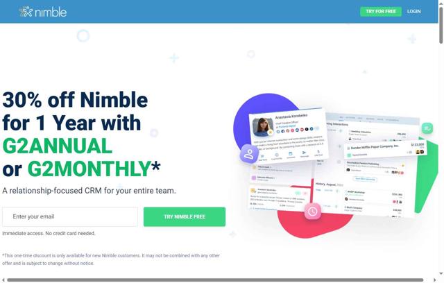 Nimble checkout page showing Nimble discount code box | Screenshot taken by SimplyCodes community member on Jun 20, 2025