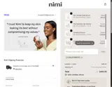 Nimi Skincare coupon verification screenshot