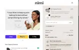 Nimi Skincare coupon verification screenshot