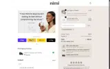 Nimi Skincare coupon verification screenshot