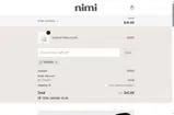 Nimi Skincare coupon verification screenshot