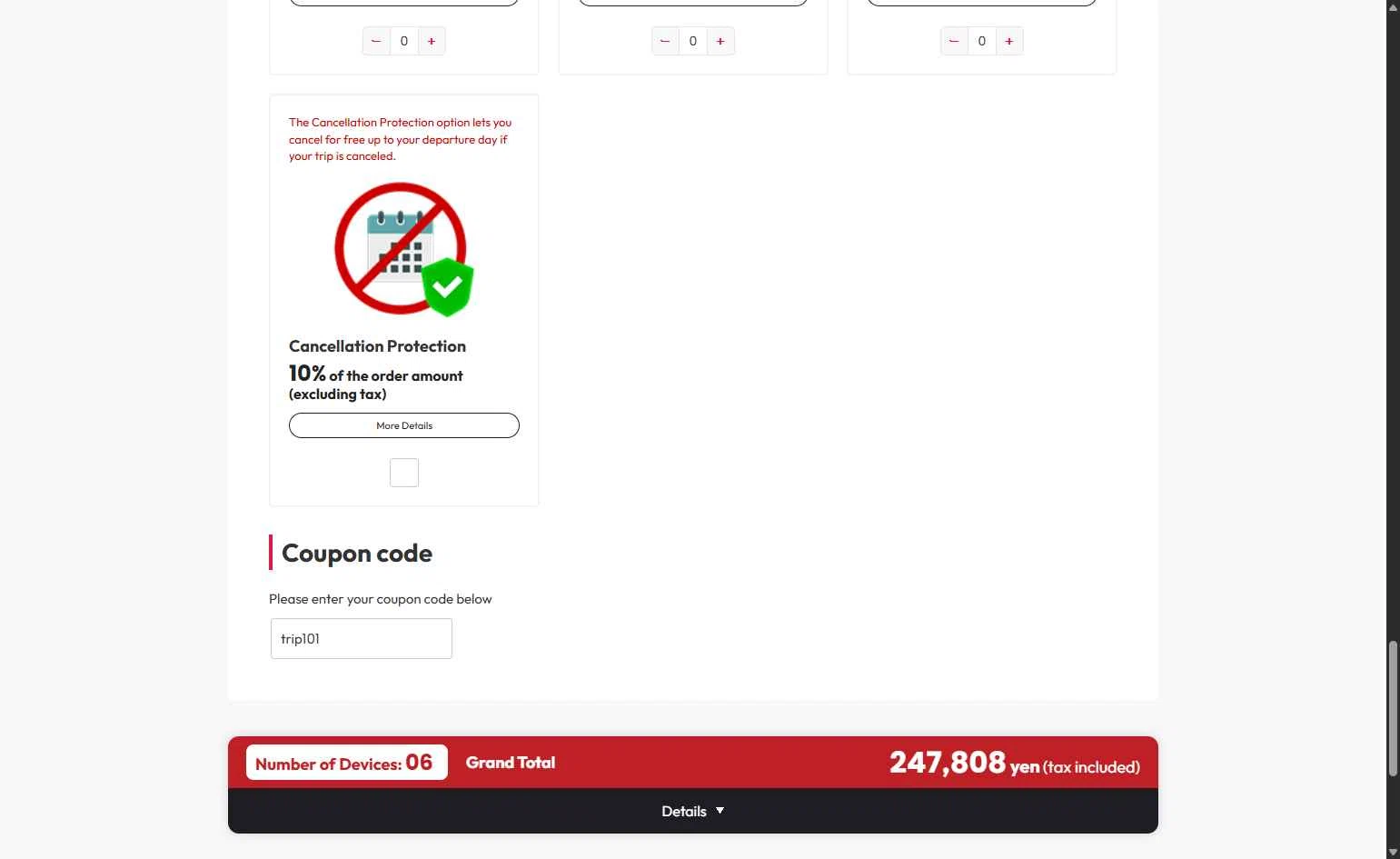 NINJA WiFi checkout page showing NINJA WiFi coupon code box | Screenshot taken by SimplyCodes community member on Nov 27, 2025