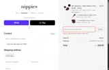 20GIFTNIPPIES coupon verification screenshot