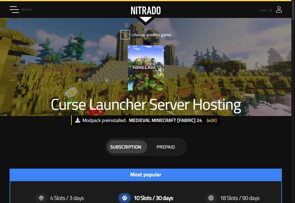 Nitrado checkout page showing Nitrado promo code box | Screenshot taken by SimplyCodes community member on Dec 10, 2025