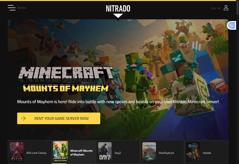 Nitrado checkout page showing Nitrado promo code box | Screenshot taken by SimplyCodes community member on Jan 13, 2026