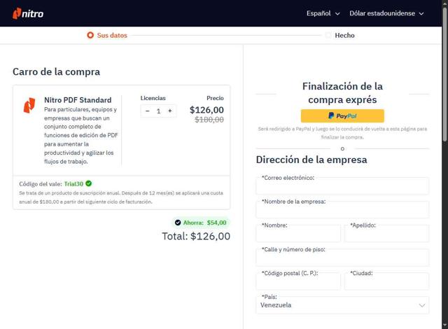 Nitro checkout page showing Nitro promo code box | Screenshot taken by SimplyCodes community member on Sep 4, 2025