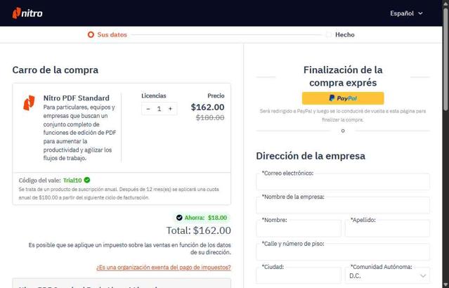 Nitro checkout page showing Nitro promo code box | Screenshot taken by SimplyCodes community member on Jul 26, 2025