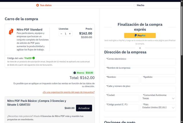 Nitro checkout page showing Nitro promo code box | Screenshot taken by SimplyCodes community member on Aug 6, 2025