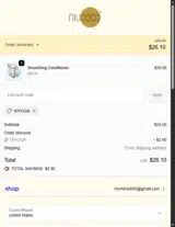 10YOQA coupon verification screenshot