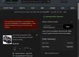 New Jersey Devils Shop coupon verification screenshot