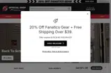 New Jersey Devils Shop coupon verification screenshot