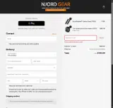 Njord Gear coupon verification screenshot