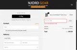 Njord Gear coupon verification screenshot