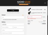 Njord Gear coupon verification screenshot