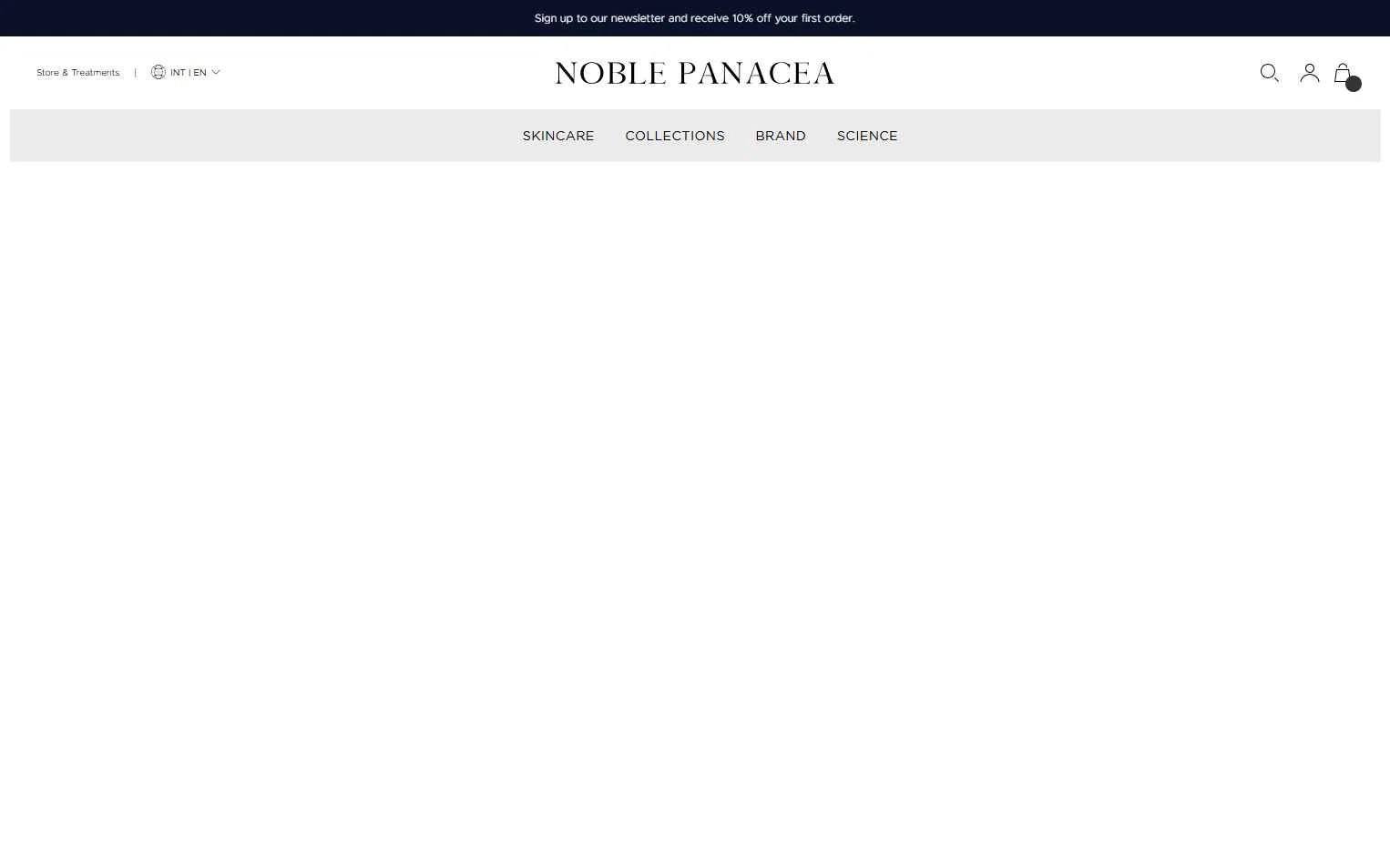 Noble Panacea checkout page showing Noble Panacea promo code box | Screenshot taken by SimplyCodes community member on Feb 5, 2026