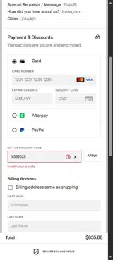 NSS2025 coupon verification screenshot