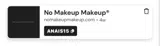 No Makeup Makeup coupon verification screenshot