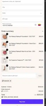 No Makeup Makeup coupon verification screenshot
