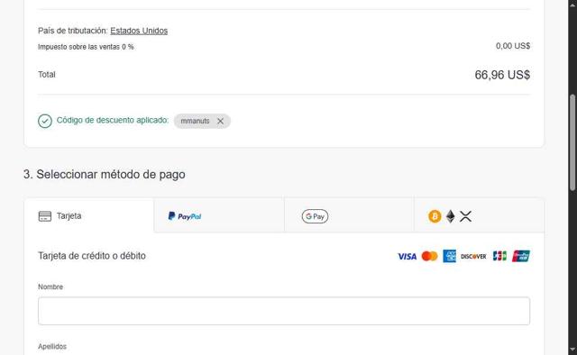NordPass checkout page showing NordPass coupon code box | Screenshot taken by SimplyCodes community member on Jul 28, 2025