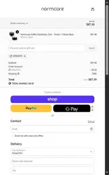 Normcore Coffee Tools coupon verification screenshot