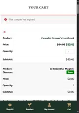 North Atlantic Seed coupon verification screenshot