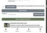 North Atlantic Seed coupon verification screenshot