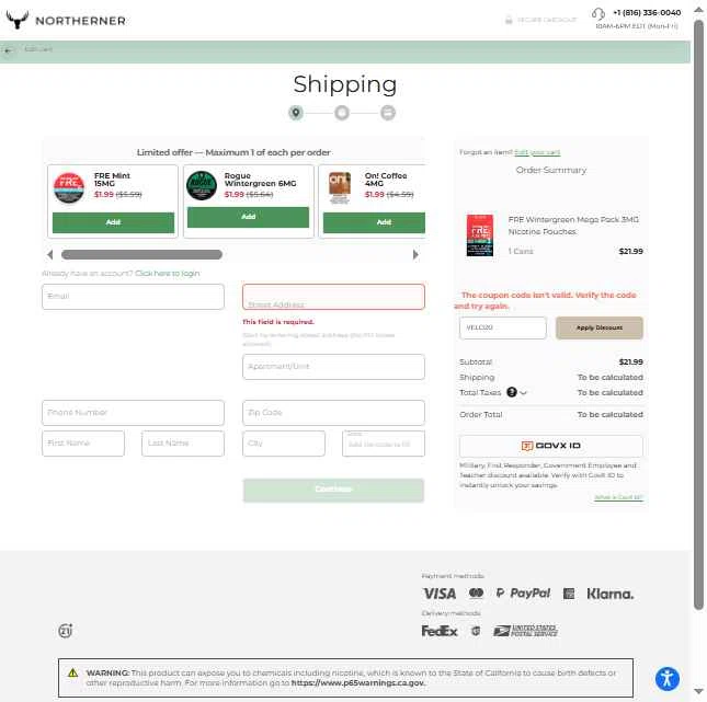 Northerner.com Promo Codes