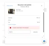 Northern Woodsmen coupon verification screenshot