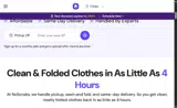 NoScrubs Laundry coupon verification screenshot